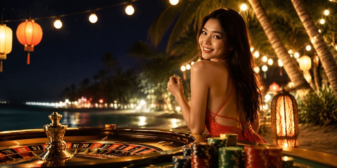 Trò chơi roulette dưới ánh đèn lồng lung linh tại Hội An